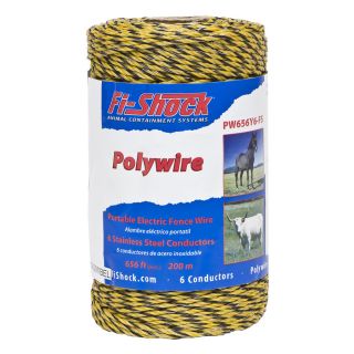 Fi Shock 656 ft Yellow Electric Fence Wire