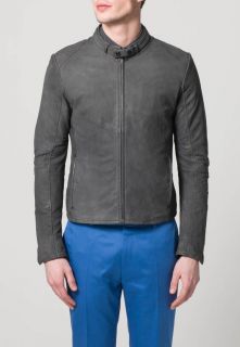 Star AERO   Leather jacket   grey