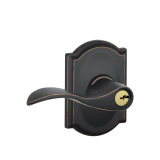 Schlage Accent Aged Bronze Residential Keyed Entry Door Lever