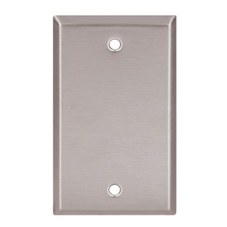 Cooper Wiring Devices 1 Gang Stainless Blank Stainless Steel Wall Plate