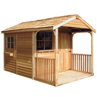Cedarshed Clubhouse Gable Cedar Storage Shed (Common 8 ft x 12 ft; Interior Dimensions 7.33 ft x 11.62 ft)