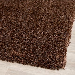 Safavieh California Shag 6 ft 7 in x 6 ft 7 in Square Brown Solid Area Rug