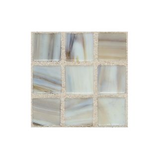 American Olean Visionaire Soothing Mist Glass Mosaic Square Indoor/Outdoor Wall Tile (Common 13 in x 13 in; Actual 12.87 in x 12.87 in)