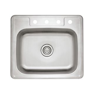 BLANCO Spex II 22 Gauge Single Basin Drop In Stainless Steel Kitchen Sink