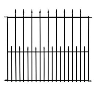 No Dig Powder Coated Steel Fence Panel (Common 40 in x 49 in; Actual 39.98 in x 48.98 in)