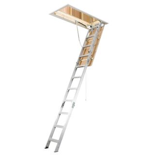 Werner 10 ft Aluminum 375 lb Type IAA Attic Ladder