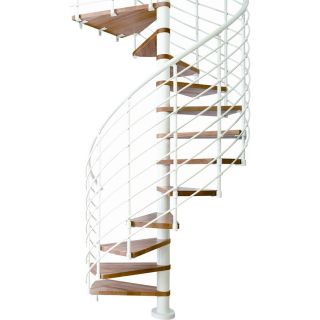 DOLLE 4 ft 7 in Oslo White Interior Spiral Staircase Kit
