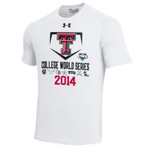 Texas Tech Red Raiders Under Armour NCAA 2014 College World Series Center Diamond Team T Shirt
