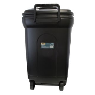 Blue Hawk 45 Gallon(S) Black Outdoor Garbage Can