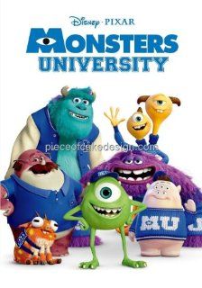 1/8 Sheet ~ Monster University Group Birthday ~ Edible Image Cake/Cupcake Topper  Dessert Decorating Cake Toppers  Grocery & Gourmet Food