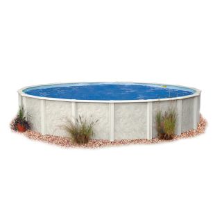 Embassy PoolCo Meadow Breeze 27 ft x 27 ft x 52 in Round Above Ground Pool