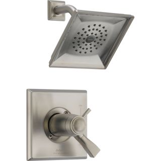 Delta Dryden Stainless 1 Handle Shower Faucet Trim Kit with Rain Showerhead