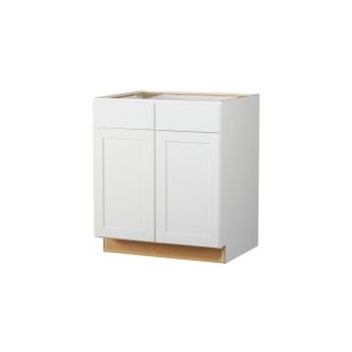 Kitchen Classics Arcadia 35 in x 30 in x 23.75 in White Door and Drawer Base Cabinet