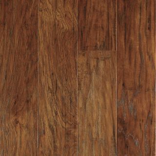 allen + roth 4.84 in W x 3.93 ft L Marcona Hickory Handscraped Laminate Wood Planks
