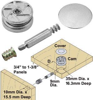 Platte River 128825, Fasteners, Knock Down (kd), Swirl Cam Set With 35mm Bolt   Hardware Nut And Bolt Sets  