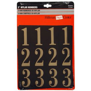The Hillman Group 2 in Black and Gold Mylar Number Pack