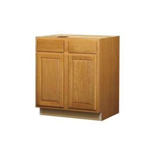 Kitchen Classics 35 in H x 30 in W x 24 in D Portland Oak Door and Drawer Base Cabinet