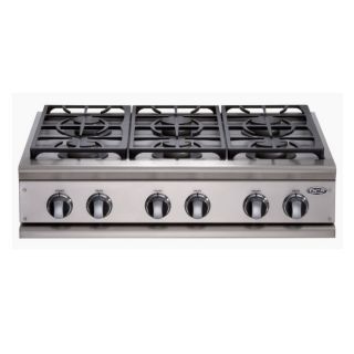DCS by Fisher & Paykel 36 Inch 6 Burner Gas Cooktop (Color Stainless Steel)