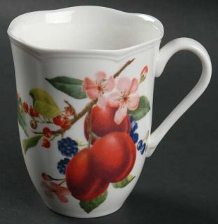 Lenox China Orchard In Bloom Mug, Fine China Dinnerware   Fruit&Floral,Band,Coup