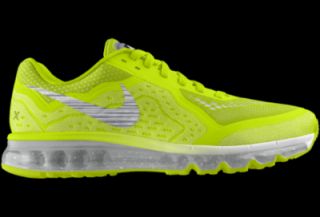Nike Air Max 2014 iD Custom Girls Running Shoes (3.5y 6y)   Yellow