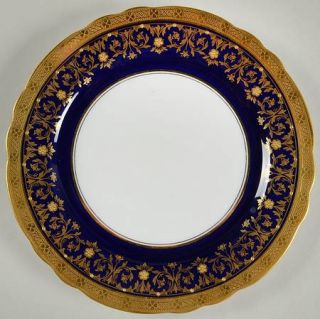 John Aynsley Kenilworth Cobalt Blue (Scalloped) Salad Plate, Fine China Dinnerwa