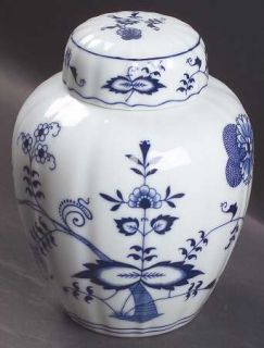 Blue Danube (Japan) Blue Danube Medium Ginger Jar & Lid, Fine China Dinnerware  