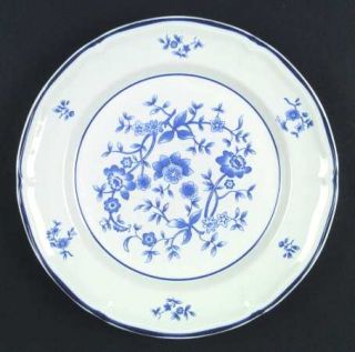 Newcor Villa Dinner Plate, Fine China Dinnerware   Blue Flowers