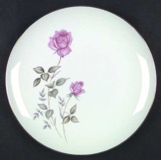 Empress (Japan) Carmen Dinner Plate, Fine China Dinnerware   Pink Roses, Gold Tr