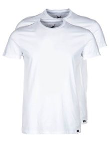 Lee   TWIN PACK CREW SS   Basic T shirt   white