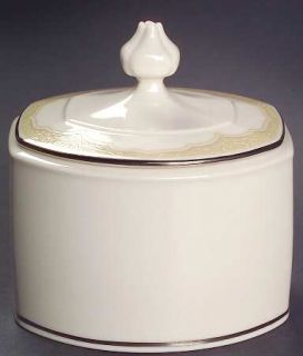 Franciscan Castile Sugar Bowl & Lid, Fine China Dinnerware   7000 Shape,White On