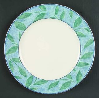 Mikasa Natures Breeze Aqua Dinner Plate, Fine China Dinnerware   Intaglio,Gray L