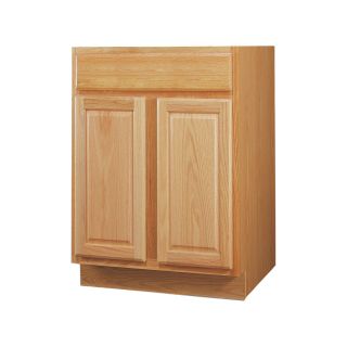 Kitchen Classics 34.5 in H x 24 in W x 24 in D Oak Door and Drawer Base Cabinet