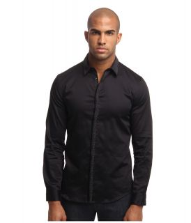 Just Cavalli L/S Button Up Mens Long Sleeve Button Up (Black)