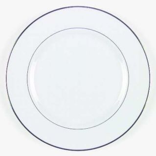 Royal Worcester Monaco Dinner Plate, Fine China Dinnerware   Garrick, White With