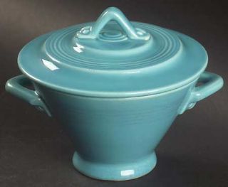 Homer Laughlin  Harlequin Turquoise (Older) Sugar Bowl & Lid, Fine China Dinnerw