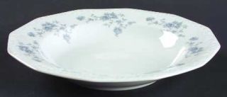 Rosenthal   Continental Blue Bouquet Rim Soup Bowl, Fine China Dinnerware   Mari