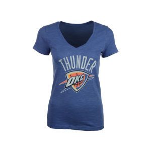 Oklahoma City Thunder 47 Brand NBA Womens V Neck Logo Scrum T Shirt