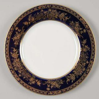 Mikasa Buckingham Cobalt Blue Bread & Butter Plate, Fine China Dinnerware   Gold