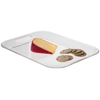 Room Essentials Acrylic Handled Serve Tray   Clear (Small)