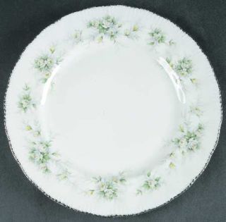 Paragon First Love Dinner Plate, Fine China Dinnerware   Yellow/Gray/White Roses