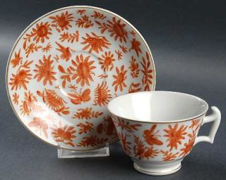 Mottahedeh Sacred Butterfly Footed Cup & Saucer Set, Fine China Dinnerware   Ora