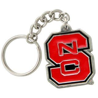 North Carolina State Wolfpack Pewter Primary Logo Keychain  Athletic Sweaters  Sports & Outdoors