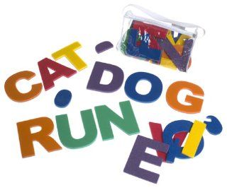 Edushape Jumbo Magnetic Foam Letters   4 7/10 inches   Set of 26 Uppercase Letters Toys & Games