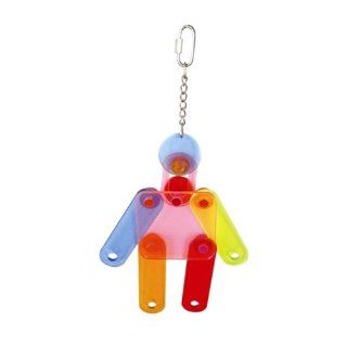 Acrylic Dude Acrylic Bird Toy for s Grays Eclectus & Alike 15 1/4" L  Pet Toys 