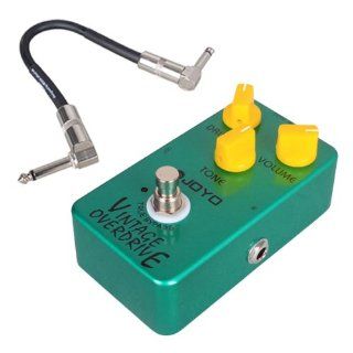 Joyo JF 01 Guitar Effect Pedal Amp Vintage Overdrive + Donner Patch Cable Musical Instruments