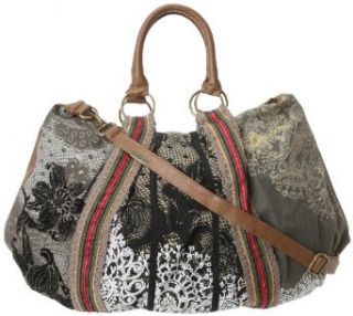 Desigual Handbags Bols C.O. Sac Puntilla Verde 30X5027 Hobo, Crema, One Size Shoulder Handbags Clothing