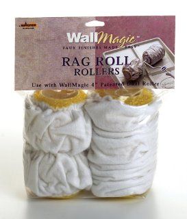 Wagner Spray Tech Corp 510171 WallMagic 4 Inch Rag Roll Dual Roller Covers   Paint Rollers  