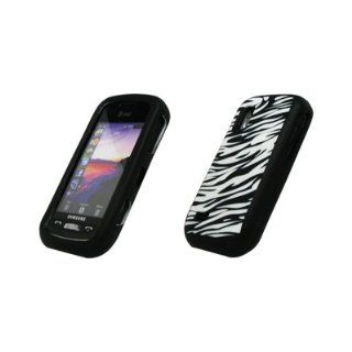 Premium Zebra Design Silicone Gel Skin Cover Case for Samsung Solstice A887 [Accessory Export Brand Packaging] Cell Phones & Accessories