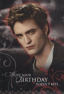 Twilight   Eclipse Edward   Birthday Card " Hope Your Birthday Doesn't Bite" Health & Personal Care
