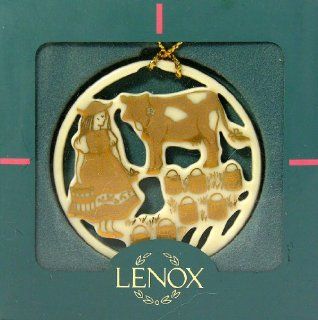 Lenox 12 Days of Christmas 8 Eight Maids a Milking Christmas Ornament   Decorative Hanging Ornaments